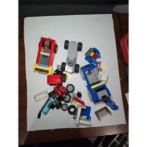 LEGO Vehicle Parts Bundle - Mixed Pieces‎ Cars Trucks Wheels Construction Toys
